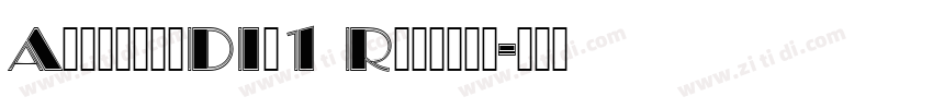 AlgerianDIn1 Regular字体转换